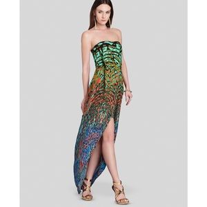 BCBGMAXAZRIA Women’s Jesse Printed Maxi Dress Size 0 Wedding Gown Formal